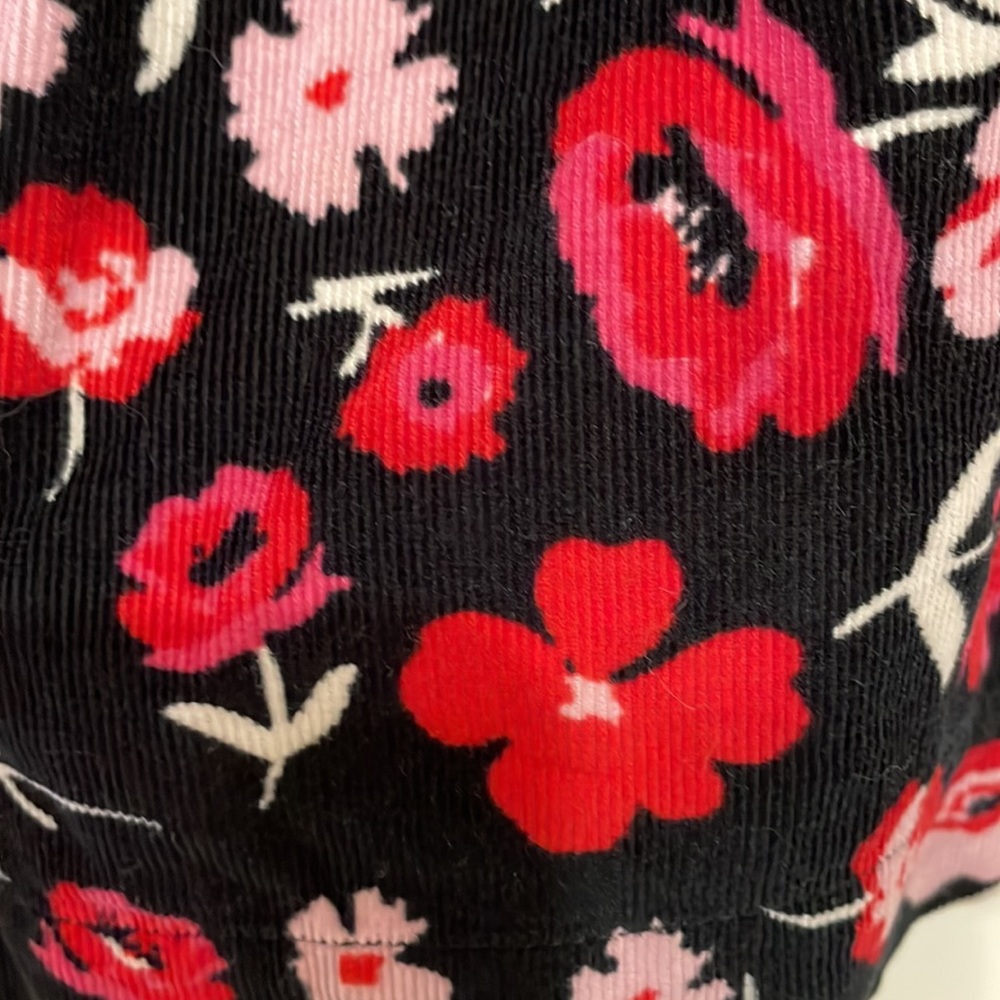 Gap Baby(3yrs) Black and Pink Poppy Corduroy Short Sleeve Dress - Size 3T - Picture 8 of 12